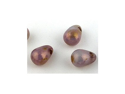 TD WHITE OPAL DARK RED 6x4mm