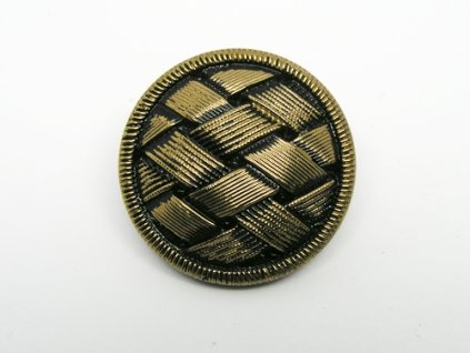Knoflík Pletený Zlatá 27mm