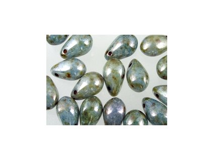 Beads TD - Green Luster - 9x6mm
