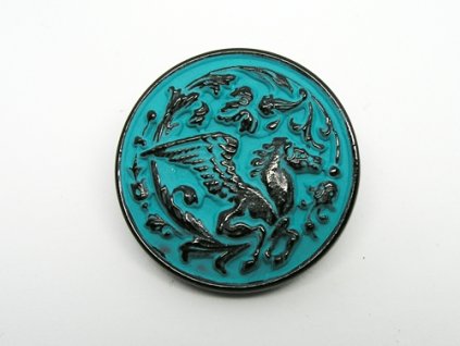 Knoflík Pegasus Tyrkys 27mm