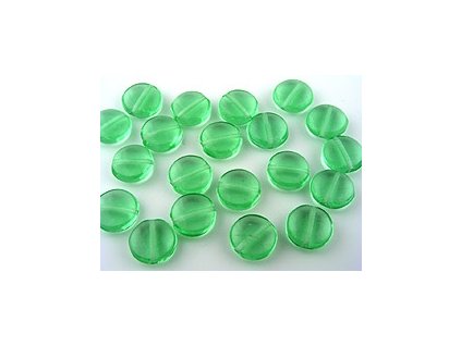 COIN LENS PERIDOT 10x5mm