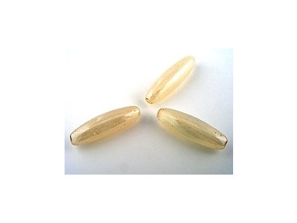 OATS WHITE OPAL YELLOW LUSTER 22x7mm