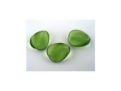 WAVE PLATE LIGHT OLIVINE 16x13mm