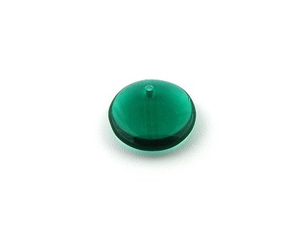 COIN PENDANT EMERALD 12x4mm