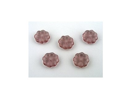 FLAT FLOWER LIGHT AMETHYST 9mm