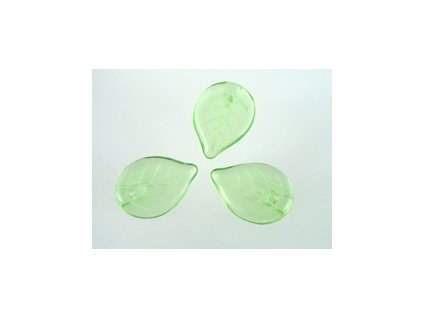 FLAT LEAVES LIGHT PERIDOT 13x18mm