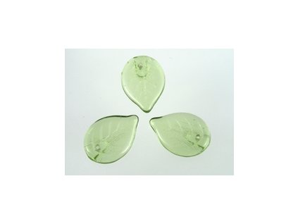 FLAT LEAVES OLIVINE 13x18mm