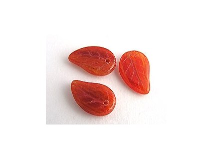 FLAT LEAVES RED 9x14mm