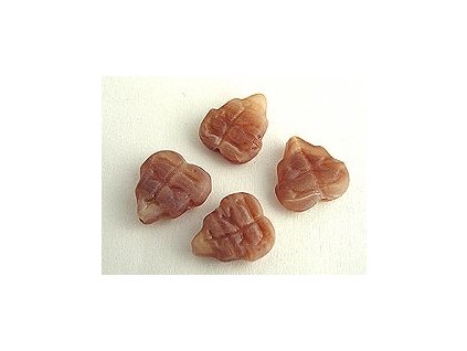 TRIANGULAR LEAVES BROWN 10x11mm