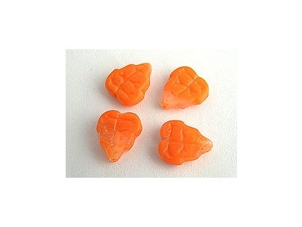 TRIANGULAR LEAVES ORANGE 10x11mm