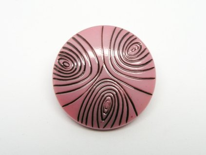 Knoflík Růžová 27mm