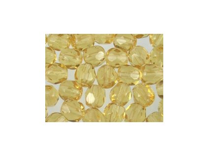 Beads Firepolished Light Topaz 6mm