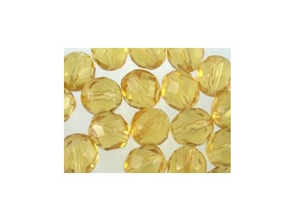 Beads Firepolished Light Topaz 8mm