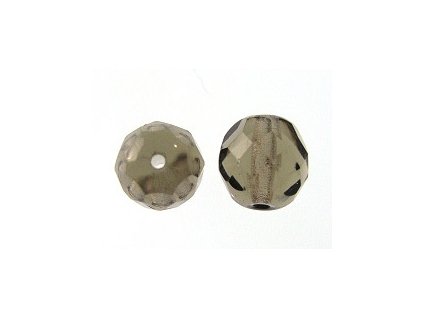 Beads Firepolished Black Diamond 8mm