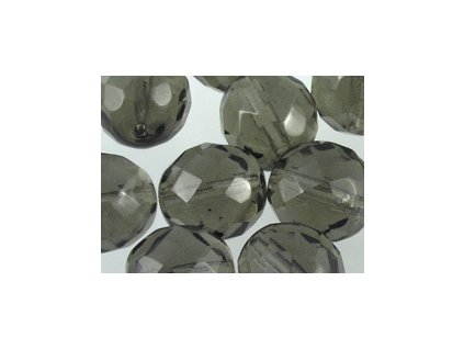 Beads Firepolished Black Diamond 12mm