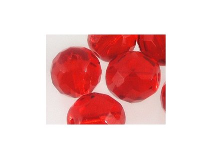 Beads Firepolished Siam 12mm