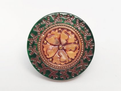 Button Renaissance Rose Green 23mm