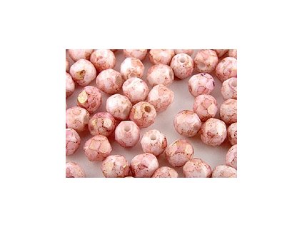 Chalk white luster red 4mm