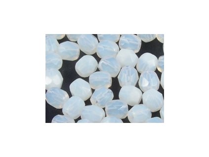 Beads Firepolished White Opal 5mm