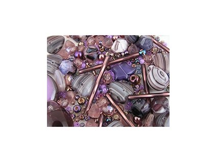 Beads Mix Amethyst First Quality - quantity discount 90g+20g gratis