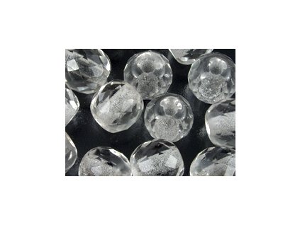 Beads Faceted Rounds with hole 2mm Crystal 10mm