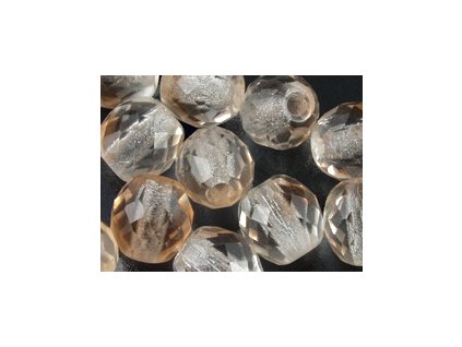Beads Faceted Rounds with hole 2mm Crystal-Rosaline 10mm