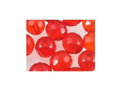 Beads Faceted Rounds with hole 2mm Siam 10mm