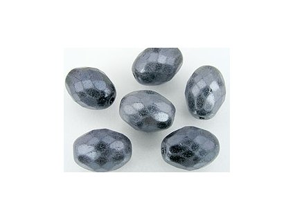 Beads Cut Olive Hematite Crush Mat 13x10mm 6pcs