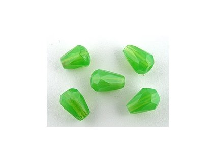 FACET DROPS OPAL GREEN 7x5mm