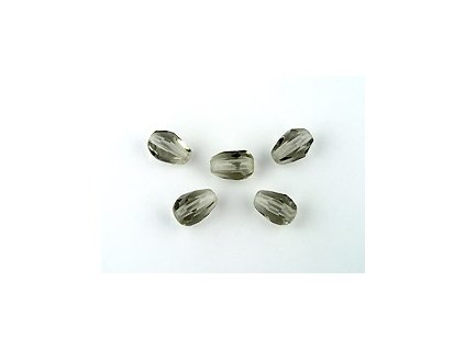 Faset dropsy - Černá Diamant - 7x5mm
