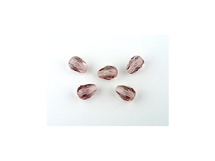 Faset drops - Light Amethyst - 7x5mm