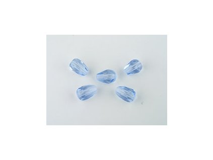 Faset drops - Light sapphire - 7x5mm