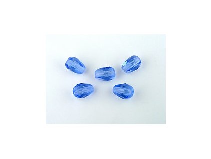 Faset drops - Sapphire - 7x5mm