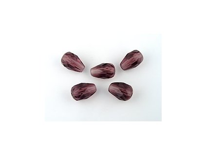 Faset drops - Amethyst - 10x7mm