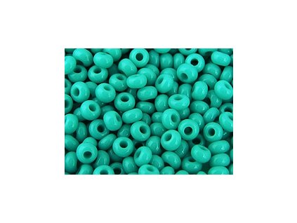 Seed Beads Preciosa No.63130 - Opaque Greenturquoise - 10/0 12g