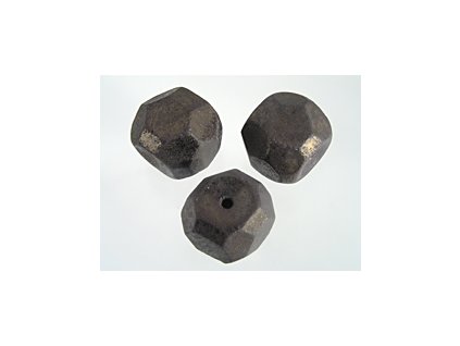 Beads Meteorite A Dark Bronze Crash Mat 15x18mm