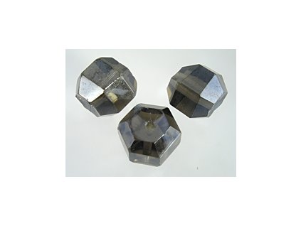 Beads Meteorite B Black Diamond Luster 15x18mm