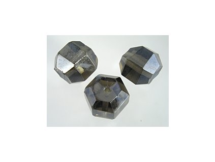 Korálky Meteorit B Černá Diamant Listr 15x18mm