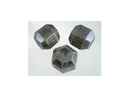 Beads Meteorite B Black Diamond Crash Mat 15x18mm