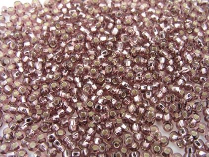 Seed Beads Preciosa - Amethyst - Silver Line  - 10/0 12g
