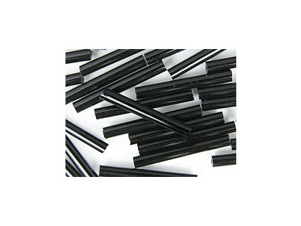 Beads Bugles Jet - Black 20mm