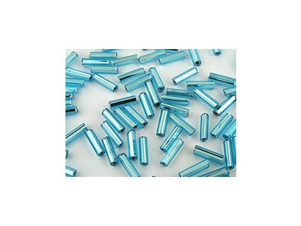 BUGLES 7mm Aquamarine - silver line