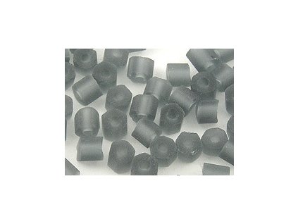 Trubičky 2mm - Černá Diamant - Mat