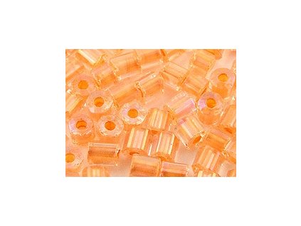 Trubičky 2mm - Krystal - Oranžováový průtah