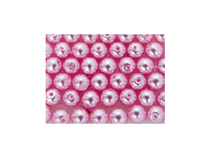 Perly Růžová Pink 4mm