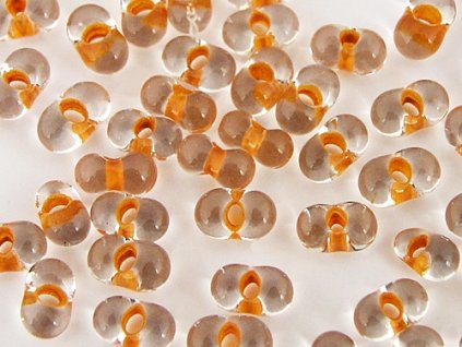 Beads Farfalle Orange Line 2x4mm