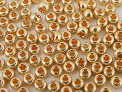Seed Beads Preciosa No.18304 - Gold Coating - 10/0 12g