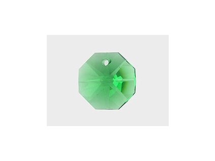 OCTAGONAL 1 HOLE PERIDOT 14mm 5pcs