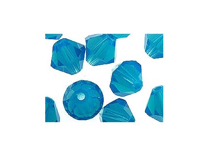 SW Caribbean Blue Opál 4mm 20kusů