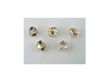SW5603|Graphic Cube Crystal Golden Shadow 6mm